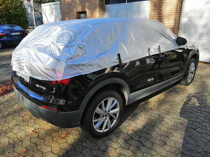 Halbgarage mit Spiegeltaschen für Audi Q2