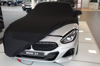 Black AD-Cover ® Mikrokuntur with mirror pockets for BMW Z4 M40i
