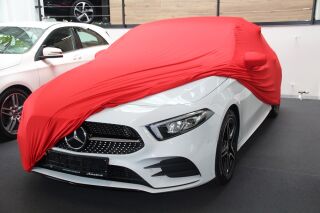 Vollgarage Mikrokontur® Rot mit Spiegeltaschen für Mercedes A-Klasse W177 Hatchback