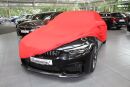 Red AD-Cover Mikrokontur®  with mirror pockets for BMW M4 CS Coupe