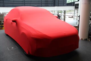 Vollgarage Mikrokontur® Rot mit Spiegeltaschen für Mercedes A-Klasse V177 Limousine