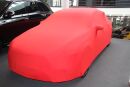Red AD-Cover ® Mikrokontur with mirror pockets for Mercedes A-Class V177 Sedan