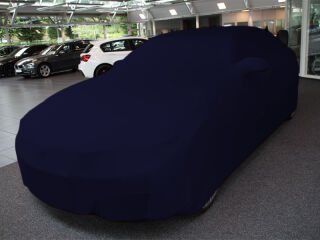 Blaue Indoor Ganzgarage mit Spiegeltaschen für BMW 4er Gran Coupe