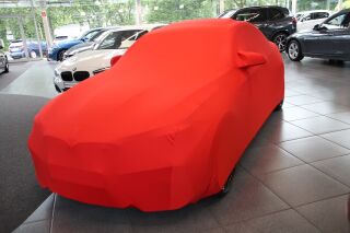 Red AD-Cover Mikrokontur®  with mirror pockets for BMW M2 Competition