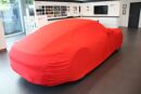 Red AD-Cover Mikrokontur®  with mirror pockets fits Porsche 992