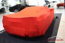 Red AD-Cover ® Mikrokontur with mirror pockets for Chevrolet Corvette C8