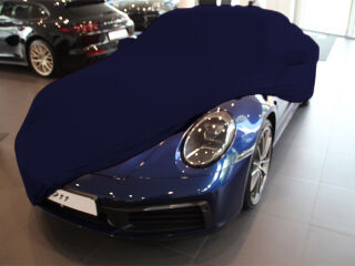 Vollgarage Mikrokontur® Blau mit Spiegeltaschen für Porsche 992