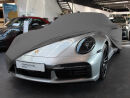 Grey AD-Cover ® Mikrokontur with mirror pockets for Porsche 992 Turbo