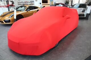 Vollgarage Mikrokontur® Rot mit Spiegeltaschen für Porsche Cayman GT4 Typ 982