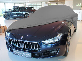 Vollgarage Mikrokontur® Grau mit Spiegeltaschen für Maserati Ghibli Facelift 2021