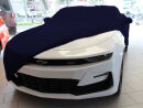 Blue AD-Cover Mikrokontur®  with mirror pockets for  Chevrolet Camaro 2021