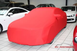 Rotes AD-Cover® Mikrokontur mit Spiegeltaschen für Audi RS5 Coupe