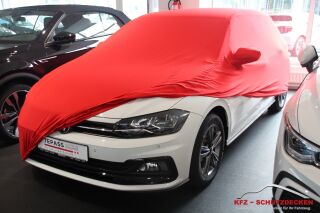 Vollgarage Mikrokontur® Rot mit Spiegeltaschen für VW Polo ab 2017