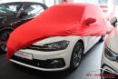 Red AD-Cover ® Mikrokontur with mirror pockets for VW Polo from 2017