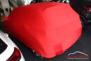 Red AD-Cover ® Mikrokontur with mirror pockets for VW Polo from 2017