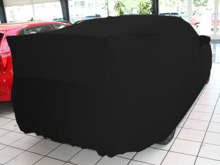 Schwarzes AD-Cover® Stretch mit Spiegeltaschen für Subaru Impreza IV bis 2018