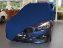 Vollgarage Mikrokontur® Blau mit Spiegeltaschen für BMW 2er Active Tourer U06