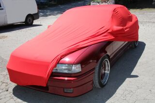 Rotes AD-Cover® Mikrokontur mit Spiegeltaschen für Opel...