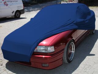 Blaues AD-Cover® Mikrokontur mit Spiegeltaschen für Opel...