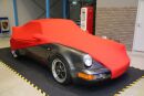Red AD-Cover ® Mikrokontur with mirror pockets for Porsche 964 Turbo