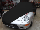 Black AD-Cover ® Mikrokuntur with mirror pockets for Porsche 993