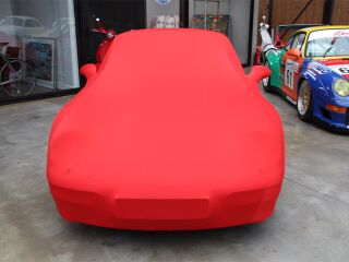 Maßgeschneiderte Vollgarage Mikrokontur® Rot mit Spiegeltaschen für Porsche 993