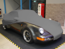 Grey AD-Cover ® Mikrokuntur with mirror pockets for Porsche 964 Turbo