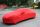 Maßgefertigte rote Indoor Vollgarage mit Spiegeltaschen für Alpine A 110