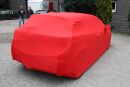 Rotes AD-Cover® Stretch mit Spiegeltaschen für Opel Astra H OPC