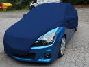 Blue AD-Cover ® Mikrokontur with mirror pockets for  Opel Astra H OPC