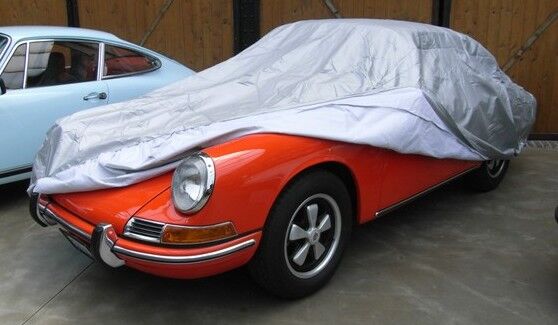 Maßgeschneiderte Autoabdeckung Porsche 991 - Jersey Cover Coverlux+©:  Gebrauch in der Garage
