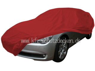 Car-Cover Satin Red mit Spiegeltasche für BMW 7er (F01)...