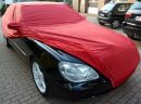 Car-Cover Samt Red with Mirror Bags for S-Klasse W220