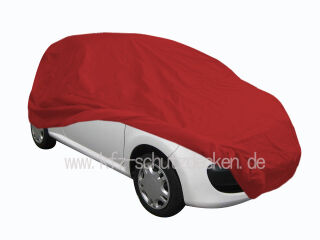 Car-Cover Satin Red mit Spiegeltasche für Citroen C1
