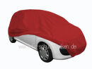 Car-Cover Samt Red with Mirror Bags for Citroen C1