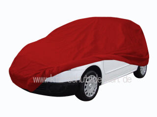 Car-Cover Satin Red mit Spiegeltasche für Citroen C2