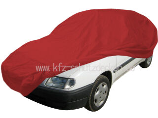 Car-Cover Satin Red mit Spiegeltaschen für Citroen Saxo