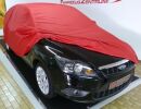 Car-Cover Satin Red mit Spiegeltaschen für Focus RS...