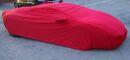 Car-Cover Satin Red mit Spiegeltasche für Lamborghini Aventador