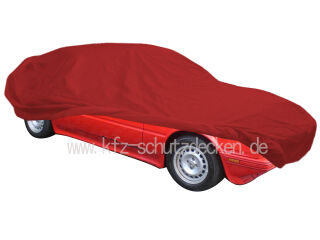 Car-Cover Satin Red mit Spiegeltasche für Maserati Biturbo