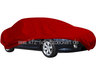 Car-Cover Satin Red mit Spiegeltasche für Peugeot 307 und...