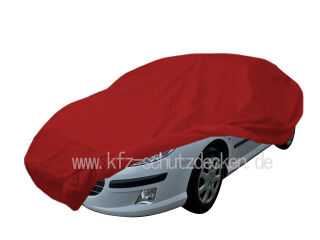 Car-Cover Satin Red mit Spiegeltasche für Peugeot 407 &...