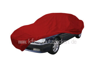 Car-Cover Satin Red mit Spiegeltasche für Peugeot 605