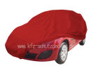 Car-Cover Satin Red mit Spiegeltaschen für Renault...