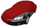 Car-Cover Samt Red with Mirror Bags for VW Phaeton