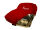 Car-Cover Samt Red for Lancia Flavia Limousine