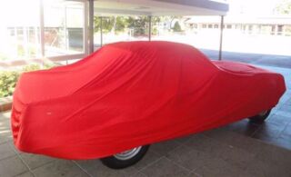 Car-Cover Satin Red ohne Spiegeltaschen für Mercedes SL Cabriolet R107