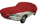 Car-Cover Samt Red for Borgward Isabella Coupe / Cabrio