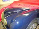 Car-Cover Samt Red for Jaguar MK2