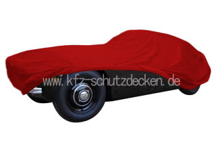 Car-Cover Samt Red for Jaguar XK 120